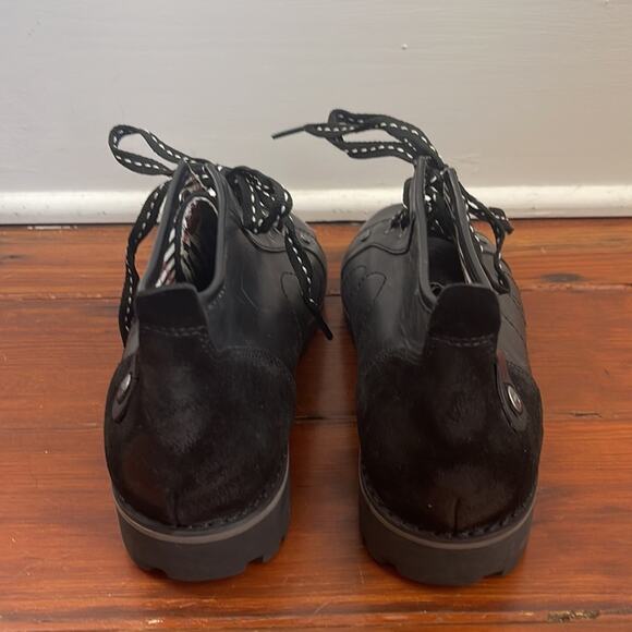 London Underground Joe Blake lugged sole leather lace up ankle boots sz 7.5 - Picture 7 of 10